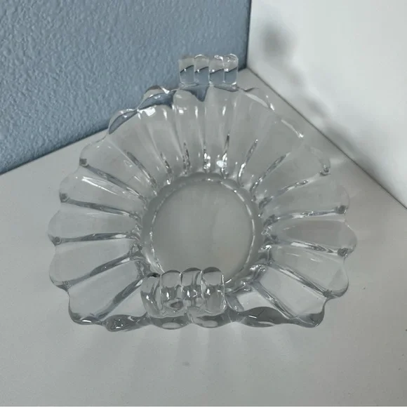 Heisay Vintage Crystolite Handled Snack / Trinket Dish 1937-1957 - Picture 4 of 6